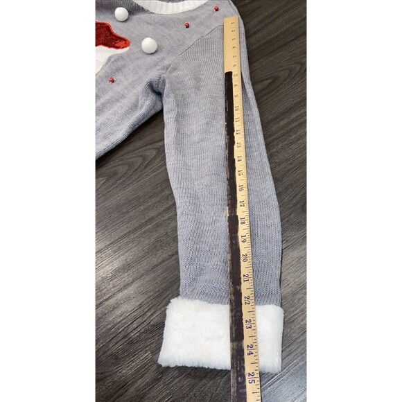 Holiday Time Christmas Cat With Glasses Plus Size 1x Holiday Ugly Sweater - Picture 10 of 12